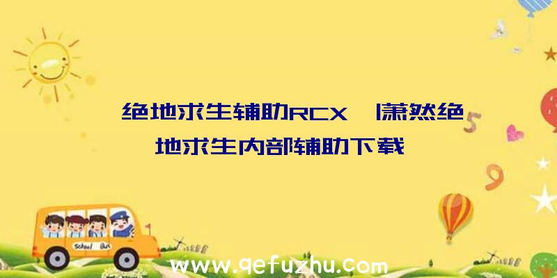 「绝地求生辅助RCX」|萧然绝地求生内部辅助下载